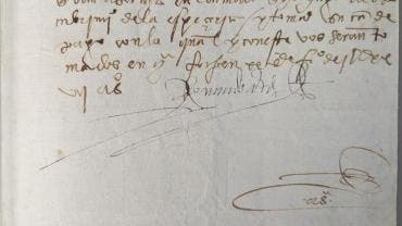 entrega EU Mexico manuscrito firmado Hernan Cortes