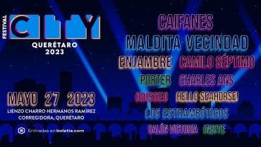 ¡Se anuncia con bombo y platillo la segunda edición del festival CITY 2023!