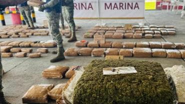 Marina asegura más de 330 kg de marihuana en el puerto de Veracruz