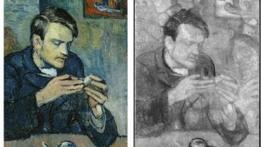 Descubren un retrato inédito de Picasso oculto bajo una de sus pinturas del periodo Azul