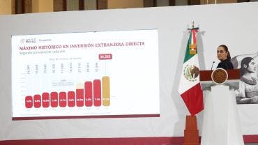 presume Sheinbaum record IED ni aranceles