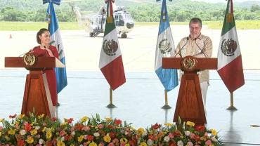 Sheinbaum y Arévalo reafirman compromisos en seguridad, transporte y energía