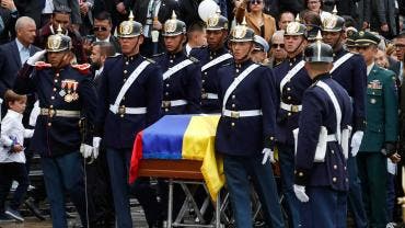 Cortejo fúnebre de Miguel Uribe Turbay