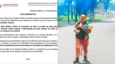 los reportes familiares señalan que presenta quemaduras profundas en aproximadamente 98% de su cuerpo y complicaciones pulmonares por el humo.