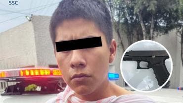El sujeto fue detenido con un arma corta