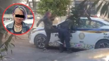 Detienen a mujer que agredió a un policía 