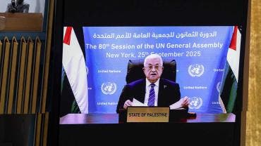 Mahmoud Abbasm ante la ONU