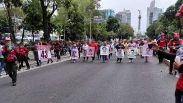 La marcha provocó afectaciones al transporte público.