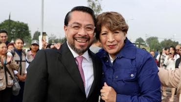 La gobernadora Delfina Gómez destacó disminución en robo de vehículos.