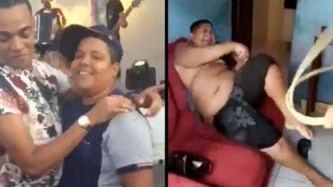 Padre golpea a su hijo por bailar con otro hombre; video causa indignación en Brasil