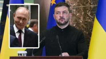  Volodímir Zelenski y Vladímir Putin