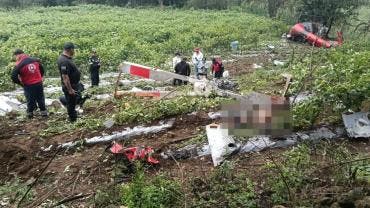 helicóptero caído 2 septiembre 2025