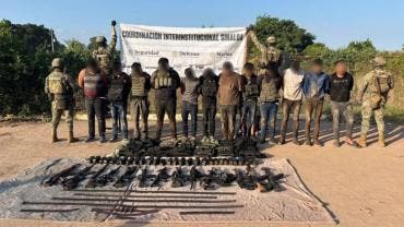 13 presuntos integrantes de ‘Los Mayos’ 