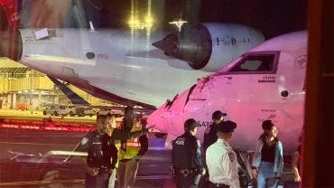Se impactan dos aviones en LaGuardia