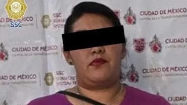 Mujer detenida 