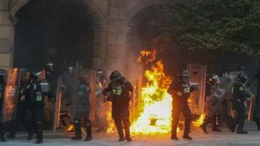 Dos elementos presentan quemaduras que requerirán atención especializada