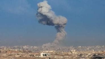 Ataque aéreo israelí en el norte de Gaza