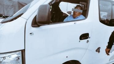 El chofer resultó con dos lesiones por arma de fuego en los glúteos y fue trasladado a un hospital