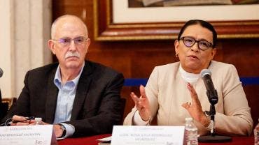 Julio Berdegué y Rosa Icela Rodríguez