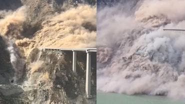 Colapsa puente en China 