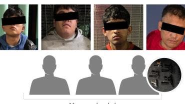 En total, los siete detenidos, de 15, 16, 18, 20 y 28 años, fueron puestos a disposición del Ministerio Público junto con el material asegurado para determinar su situación jurídica.