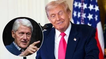 Donald Trump y Bill Clinton 