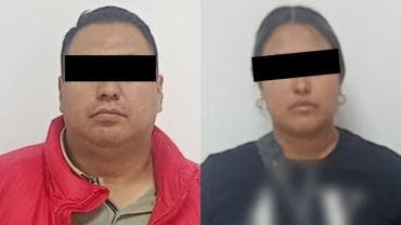Marcos "N" de 39 años y María Eugenia "N", de 36 años, fueron detenidos, informados de sus derechos de ley