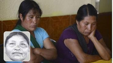 Marta Inés y Carmen Ascencio, hijas de Ernestina Ascencio Rosario