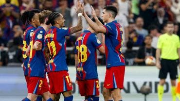 Barcelona golea 5-0 al Athletic y está en la final de la Supercopa 