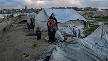 Refugiados en Gaza
