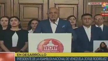 Jorge Rodríguez, presidente del Parlamento venezolano y