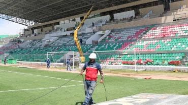 Apresuran trabajos de reparación en el Estadio Ramón Tauhuichi 