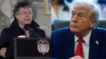 Donald Trump y Gustavo Petro 