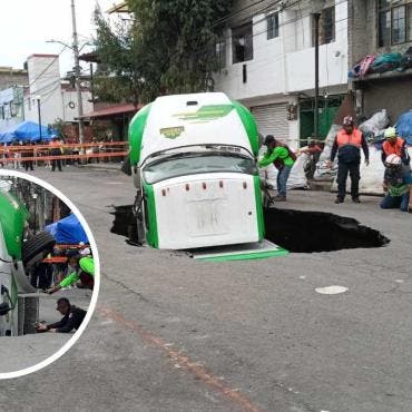 No se reportaron personas lesionadas tras el incidente. Autoridades indicaron que el socavón se habría originado debido a las fuertes lluvias