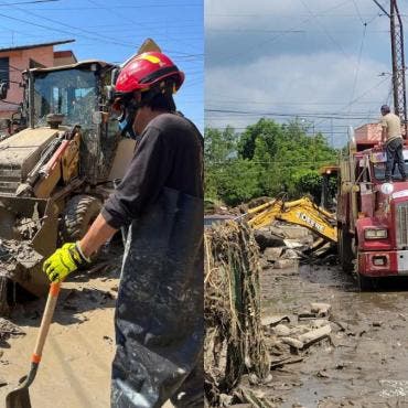 El despliegue incluye 6 retroexcavadoras, 7 camiones torton, 15 bombas de achique, 15 hidroneumáticos, 19 pipas y otros equipos