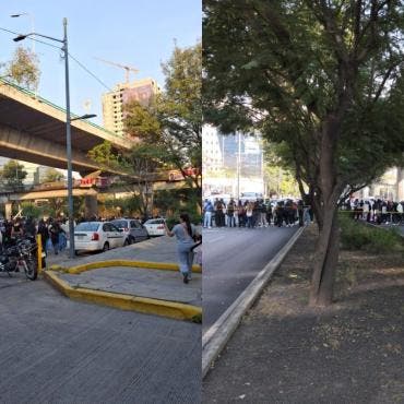 El grupo de jóvenes colocó mantas y realizó consignas para denunciar la falta de respuesta de las autoridades académicas ante sus demandas.