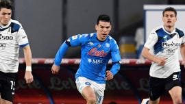 Napoli y ‘Chucky’ Lozano empatan ante Atalanta en la Coppa Italia
