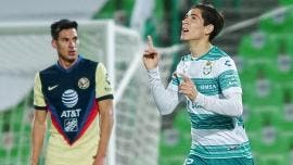 Santos rescata empate contra América y se queda con el liderato