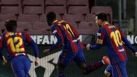 Barcelona vence a Valladolid con gol de Dembélé y corretea la cima del Atleti