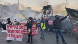 coheteros manifestantes 
