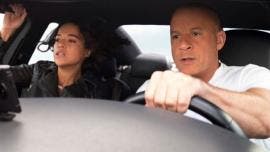 Michelle Rodriguez y Vin Diesel, en una escena de la nena entrega de "Fast & Furious"
