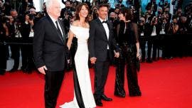 Andre Dussollier, Sophie Marceau, Francois Ozon y Geraldine Pailhas en el Festival de Cannes.