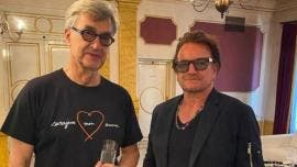 Wim Wenders y Bono, de U2.