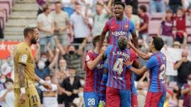Barcelona recupera la sonrisa y golea a Levante en el regreso de Ansu Fati