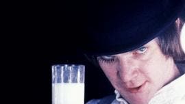 l actor británico Malcolm McDowell, protagonista de 'La naranja mecánica' de 1971.