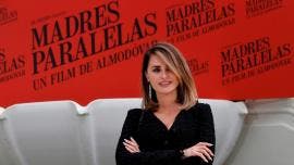 La actriz Penélope Cruz durante la presentación en Madrid de la película 'Madres paralelas', de Pedro Almodóvar.