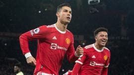 Cristiano marca doblete y guía remontada de Manchester United sobre Arsenal