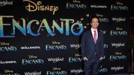 El compositor Lin-Manuel Miranda en la premier de la película de Disney, 'Encanto'.