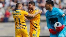 Tigres remonta y mantiene supremacía sobre Pumas con gol agónico de Gignac