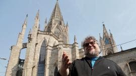 El cineasta mexicano Guillermo del Toro durante un acto protocolario en su ciudad natal Guadalajara, Jalisco.